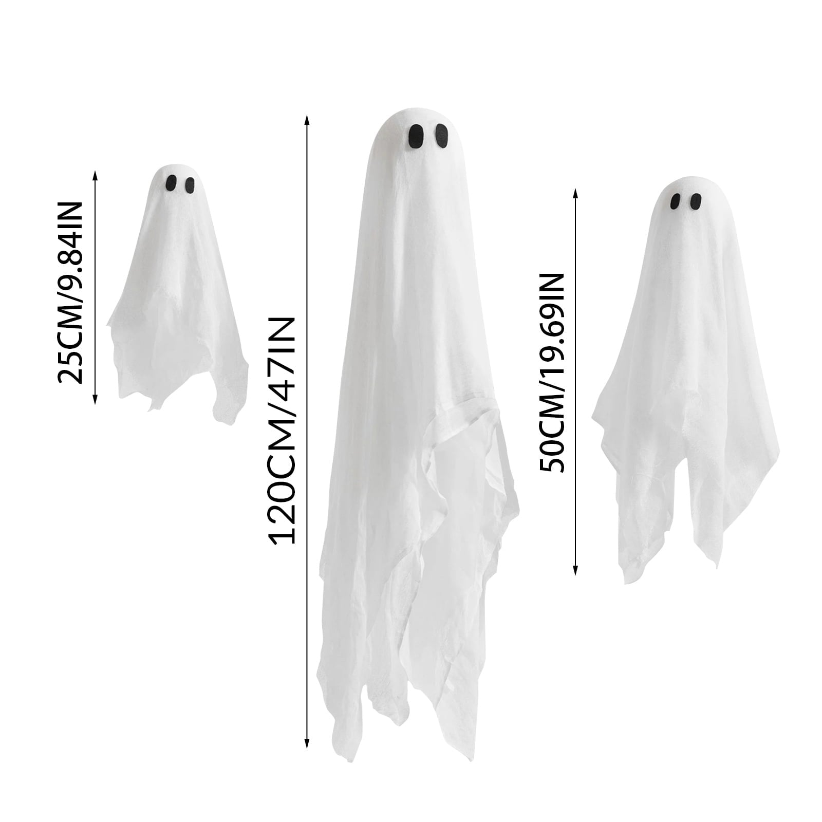 Spooksy™ 3 Piece Halloween Glowing Hanging Ornaments, Horror Cute Glow Decor for Indoor Outdoor, Festive Atmosphere Pendants for Porch Window Tree Party