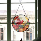 Spooksy™ Christmas Gift Set - Halloween Cardinal Christmas Stained Glass Hanging Ornament - Durable Glossy Tree Decor, Xmas Gift for Family & Friends, 2025 Edition