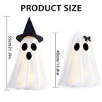 Spooksy™ 2PCS Halloween Ghost Light Set Decoration, Cute Ghost Light up for Home Halloween Party Tabletop Kitchen Counter Fireplace Mantle Decoration