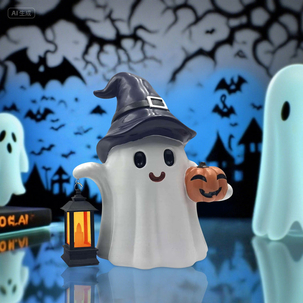 Spooksy™ SUYOLL Ghost Halloween Decorations Desktop Ornament For Home Party Festival Decoration Figurine