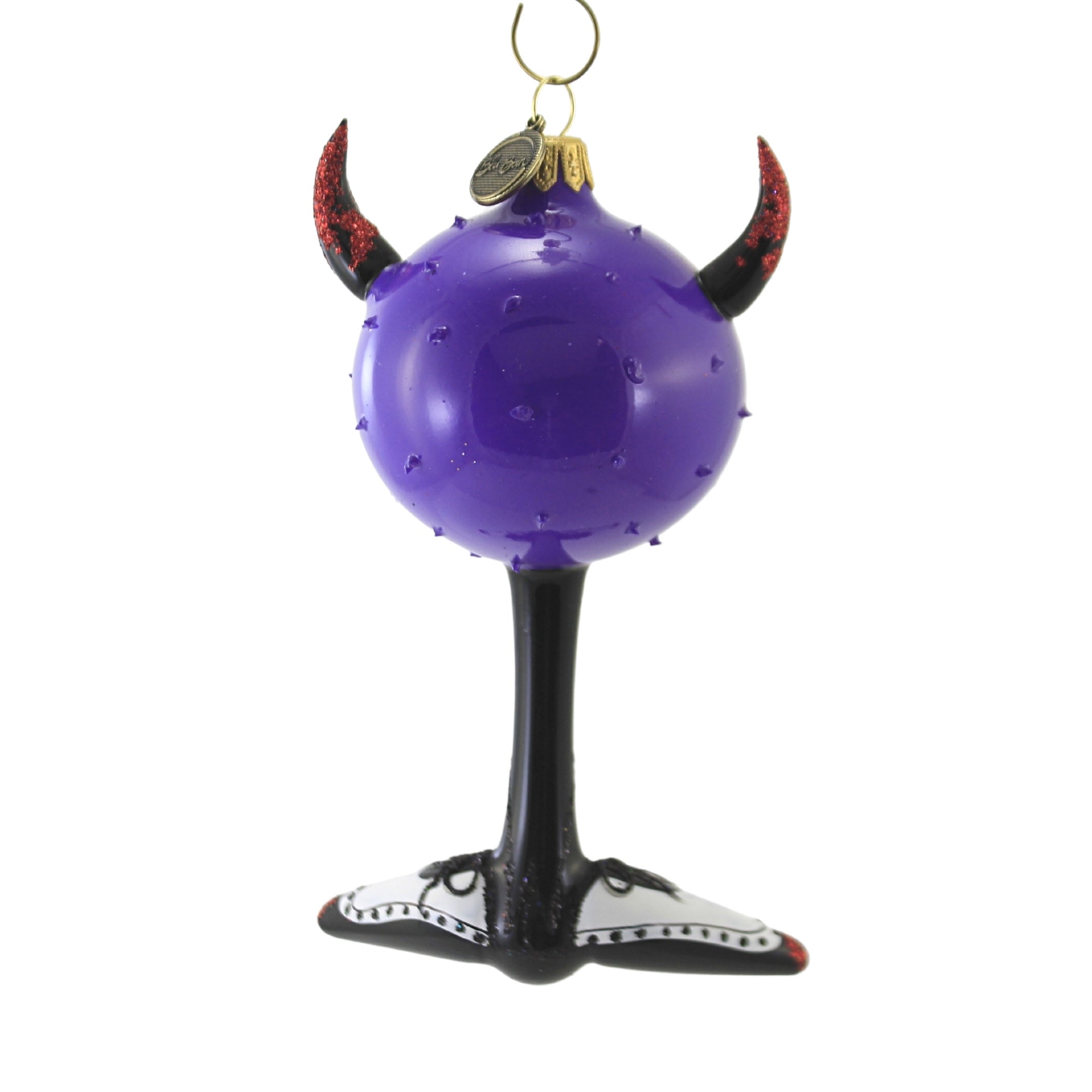 Spooksy™ Lil' Devil In A Tux - 1 Glass Ornament 5.5 Inch, Glass - Halloween Ornament Whimsy 202130