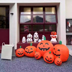 Spooksy™ YIKA Halloween Decoration Halloween Pumpkin Inflatable 2.2m 7 Pumpkin Ghost Halloween Decoration Halloween Ornaments