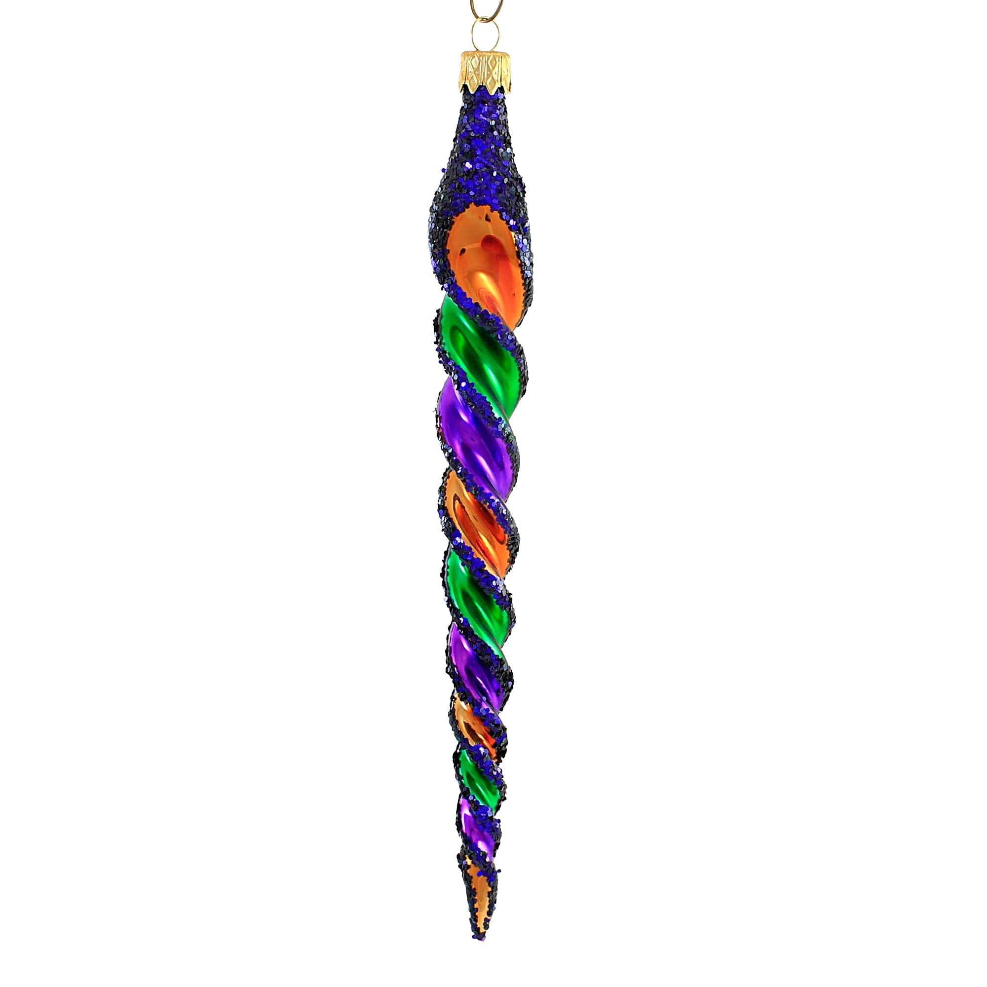 Spooksy™ Sbk Gifts Holiday Purple Orange Green Twist Set/3 Halloween Ornament Retro
