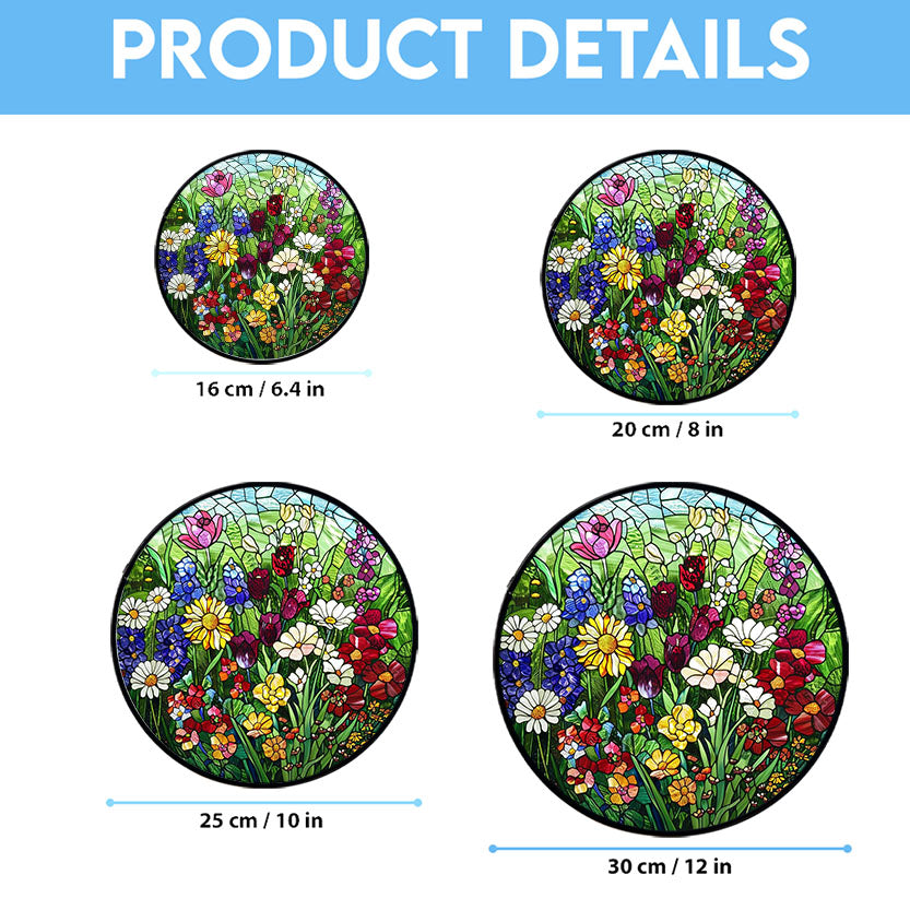 Spooksy™ Garden Suncatchers for Windows, Stained Glass Window Hangings,Hand-Painted Glass Panel Perfect for Home Decor, Stained Glass Ornament 2025, Holiday Decoration, Seasonal Keepsake