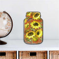 Spooksy™ 12 x 9 in. Sunflower Mason Jar Halloween Outdoor Decor Large Ornaments