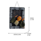 Spooksy™ HOZVOMI Motion-Activated Halloween Tombstone Decoration - Hanging Ornament with Glowing LED & Screaming Sound Effects for Spooky Outdoor Indoor Decor