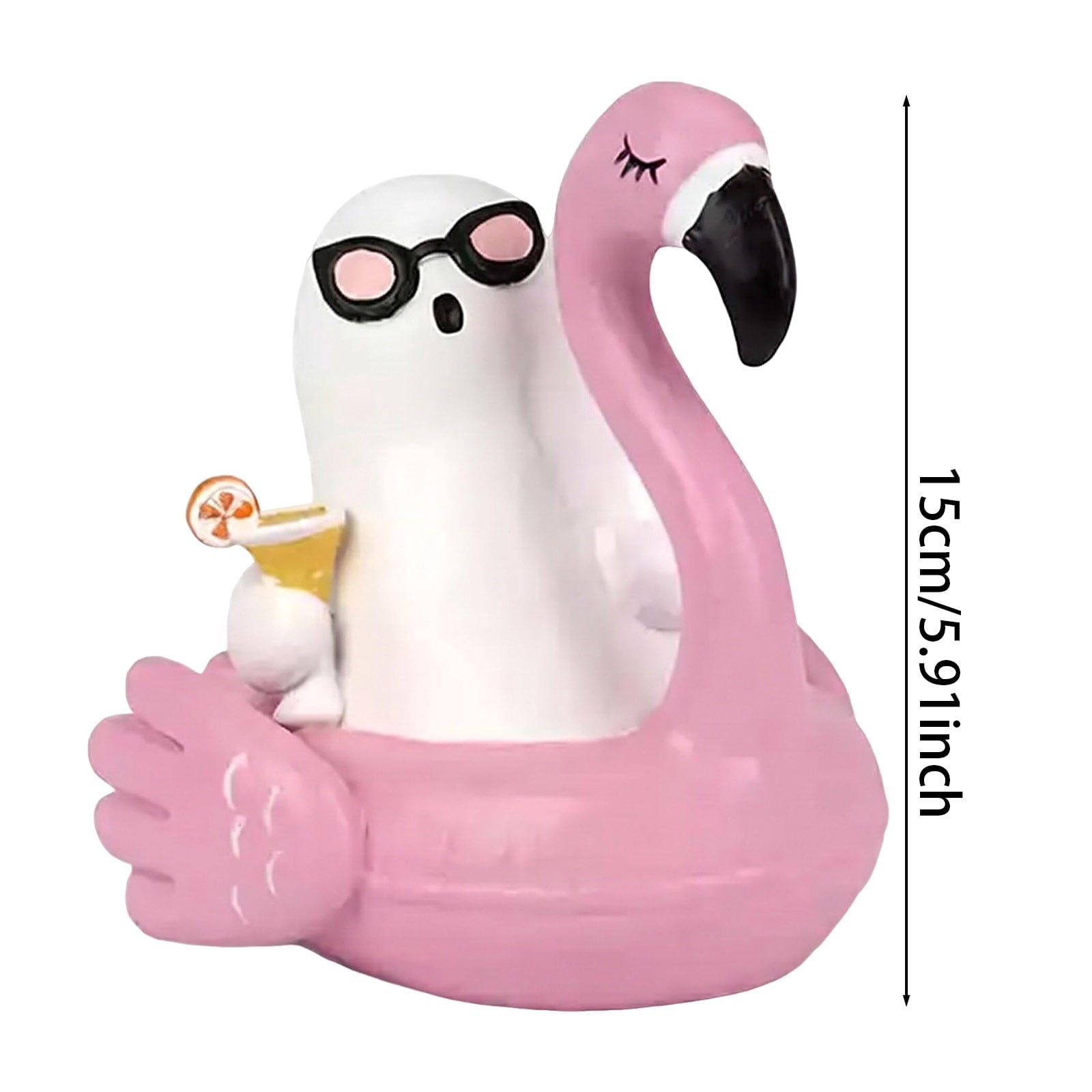Spooksy™ PLLFRLRT Halloween Decorations for Desktop Resin Ghost Figurine Ornaments Halloween Indoor Tabletop Decors