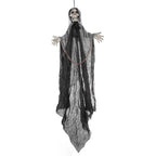 Spooksy™ Ghost Ornaments with Chain, Realistic Terrifying Halloween Hanging Statue, Durable Outdoor Plastic Courtyard Garden Decor, Spooky Porch Terrace Party Scene Prop