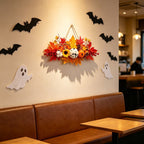 Spooksy™ Gaecuw Halloween Maple Leaf Pumpkin Hanging Ornament Fall Festival Wall Decor for Front Door Party Indoor Supplies