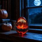 Spooksy™ Kyusrd Led Candlelight Lamp for Halloween Decor,Transparent Lavas Dragons Egg Ornament With LED Breathing Light