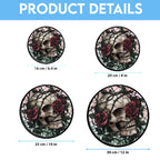 Spooksy™ Halloween Skull Roses Stained Glass Window Hanging, Festival Gift Ornament, Motherâ??S Day Keepsake, Valentineâ??S Day Decor, Christmas Ornament Gift, Keepsake 2025
