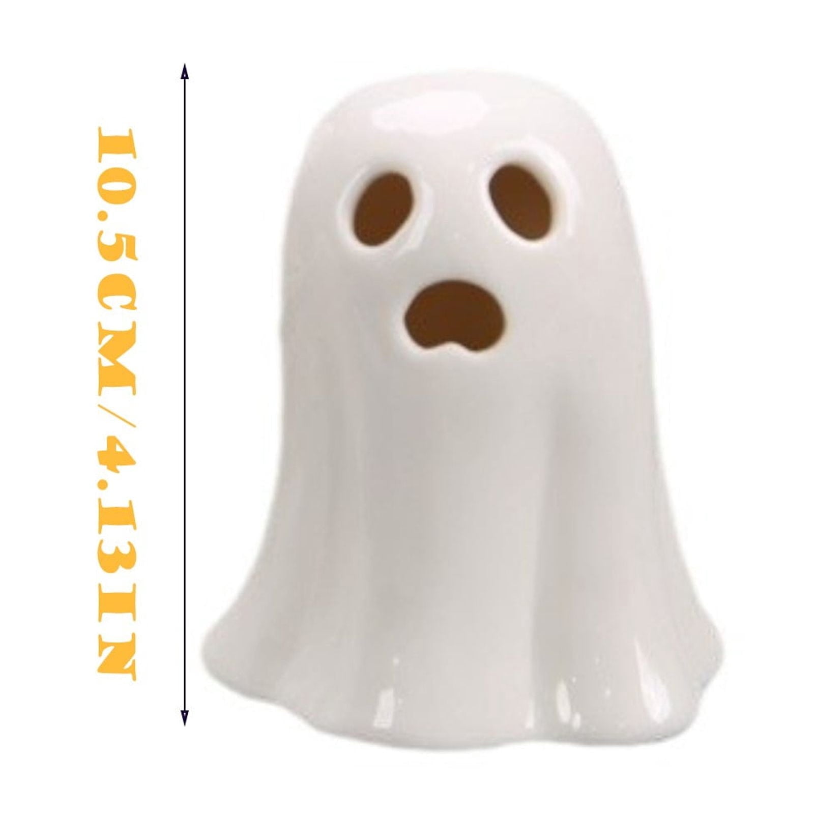 Spooksy™ 3 Pcs Halloween Spooky Ghost Ornaments â?? Warm Glow with Eerie Eyes, Halloween Decorations for Snack Tables, Dessert Stations & Halloween Party Setups â?? perfect for Costume Parties with spooky setups