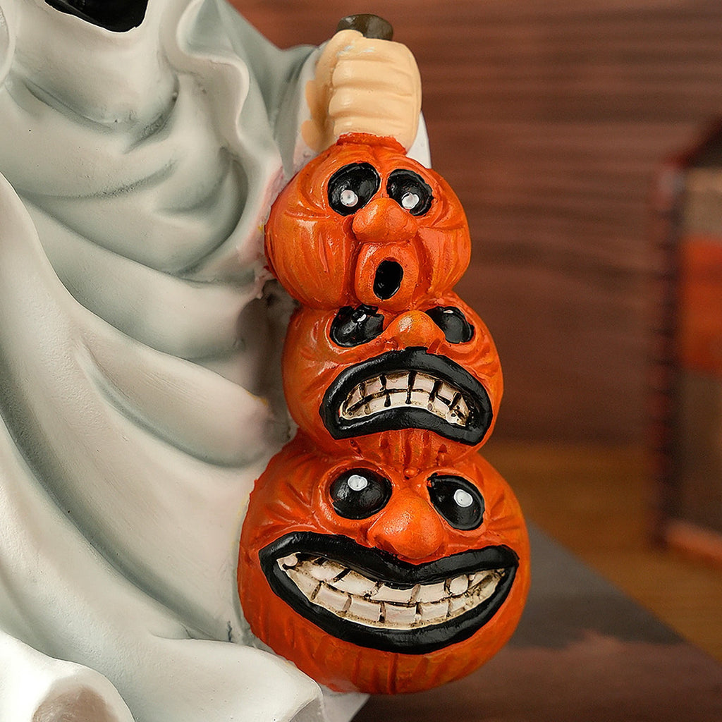 Spooksy™ Halloween Haunted Ghost Pumpkin Ornaments â?? Bold Silhouettes with Creepy Shadows, Halloween Decorations for Snack Tables, Dessert Stations & Halloween Party Setups â?? great for Halloween Parties