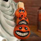 Spooksy™ Halloween Haunted Ghost Pumpkin Ornaments â?? Bold Silhouettes with Creepy Shadows, Halloween Decorations for Snack Tables, Dessert Stations & Halloween Party Setups â?? great for Halloween Parties