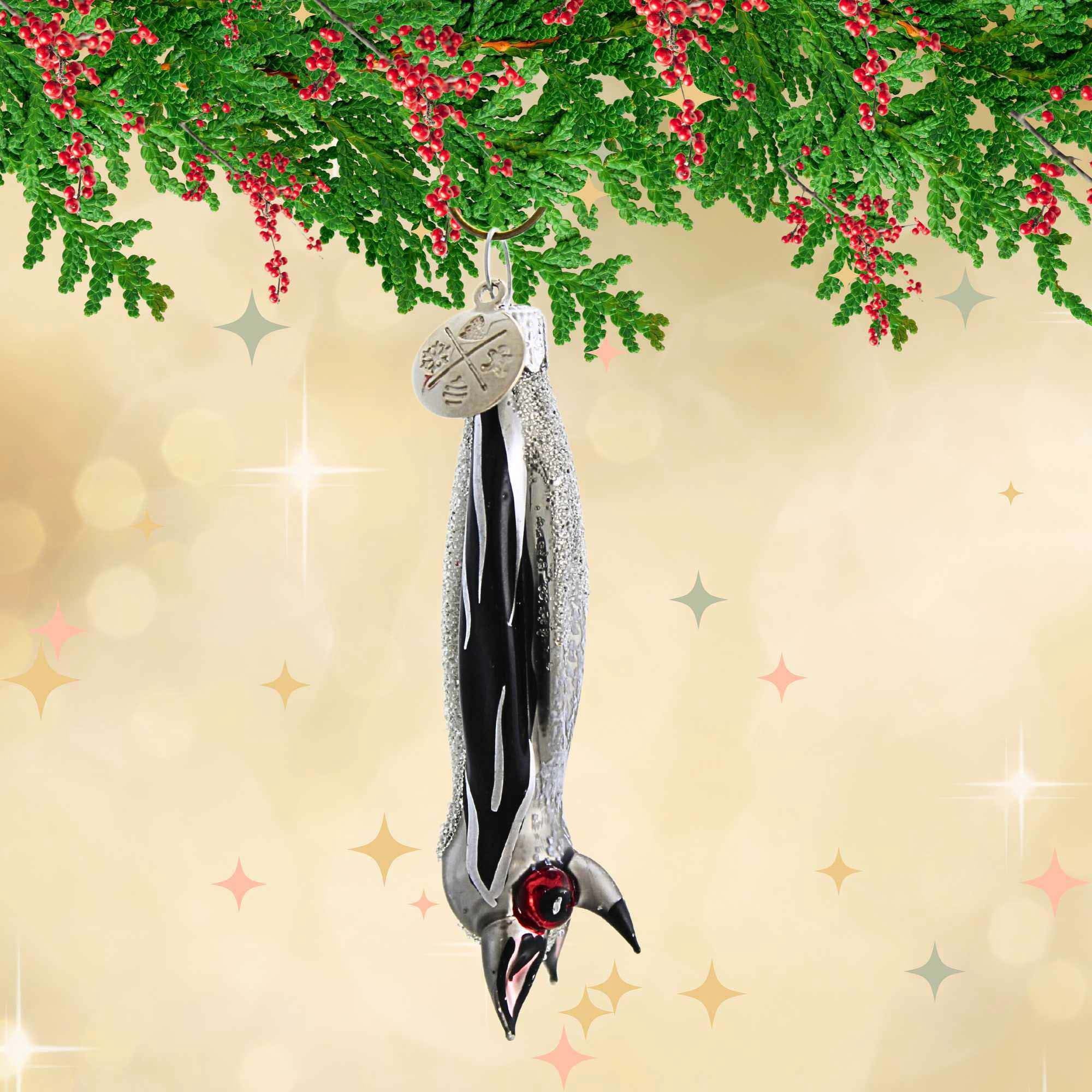 Spooksy™ Morawski 2.75In Black And Silver Mini Bat, Glass, Ornament Halloween Gem Size 17446