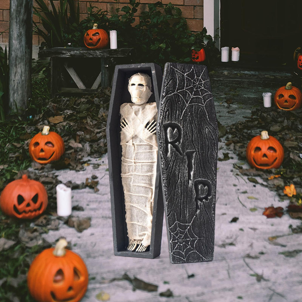 Spooksy™ Almencla Halloween Prop Decor Festival Decor Craft Mummy Horror Atmosphere Creat Skeletons and Spiders Ornament Halloween Decor