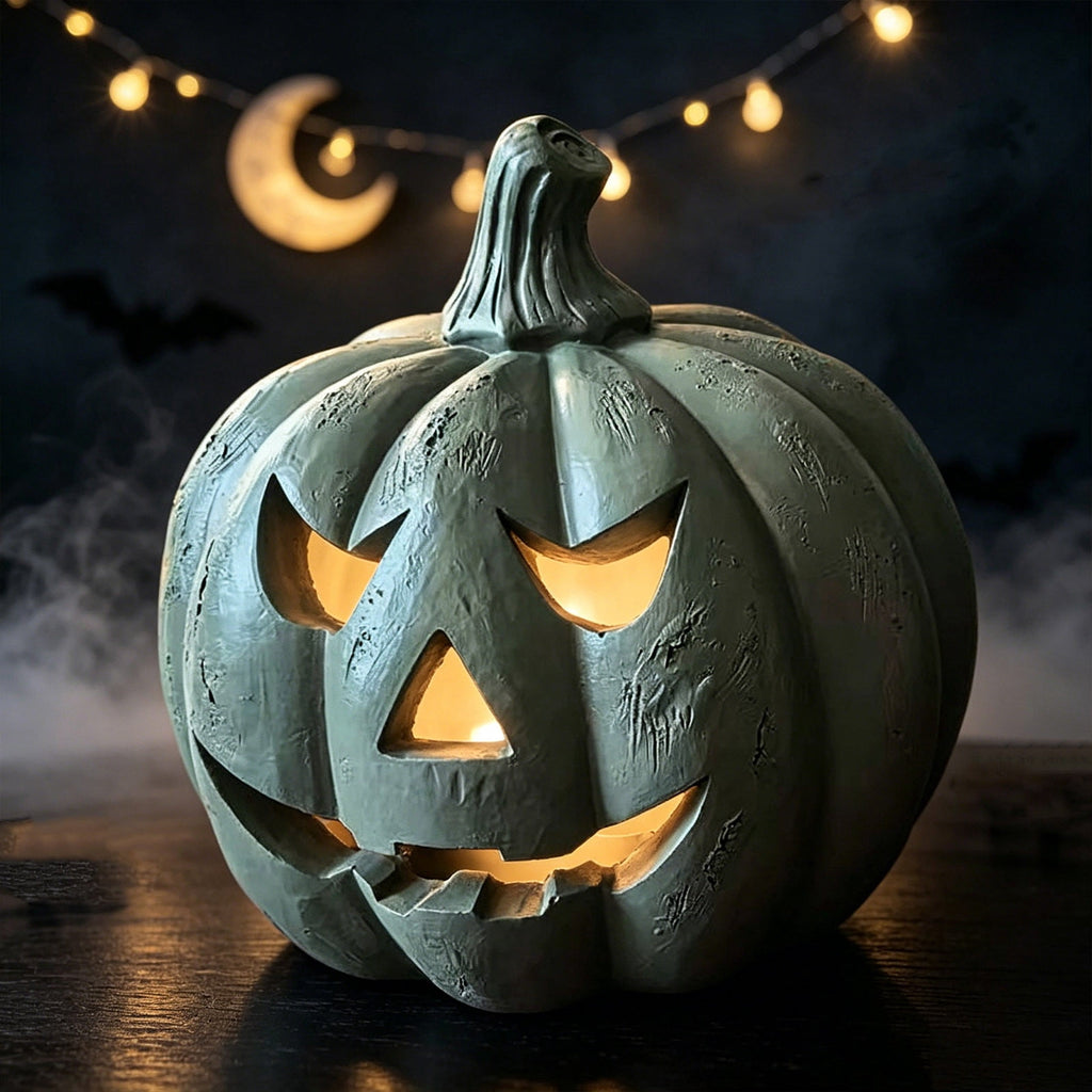 Spooksy™ Bwomeauty Halloween Gifts, 1pc Resin Pumpkin Ornaments - Suitable For Holiday Decoration, Holiday Decor