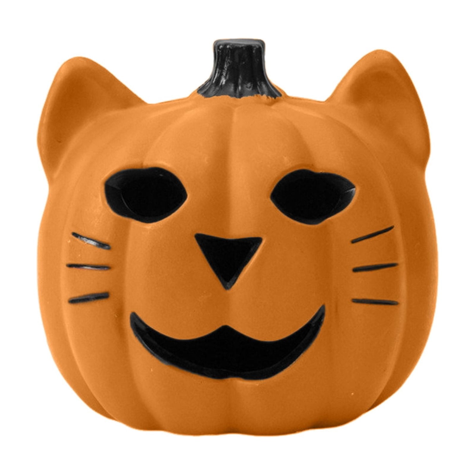 Spooksy™ Spooky Halloween Decorations Led Luminous Cat Pumpkin Ornament Orange Hollow Halloween Lights for Halloween Tabletop Decor Haunted House Ornaments