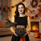 Spooksy™ Aximioll Halloween Spooky Seaweed Pumpkin Ornaments â?? Bold Shape with Eerie Shadows, Halloween Decorations for Holiday Parties & Trick or Treat Nights for Halloween Parties with spooky party setups