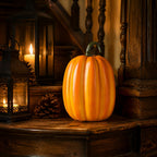 Spooksy™ GIPQJK Summerween Simulated Creative Pumpkin Resin Craft Ornament for Halloween Decorative Autumn Home Decoration Outdoor Garden Party Supply Artistic DIY Craft Gift for Fall Season C