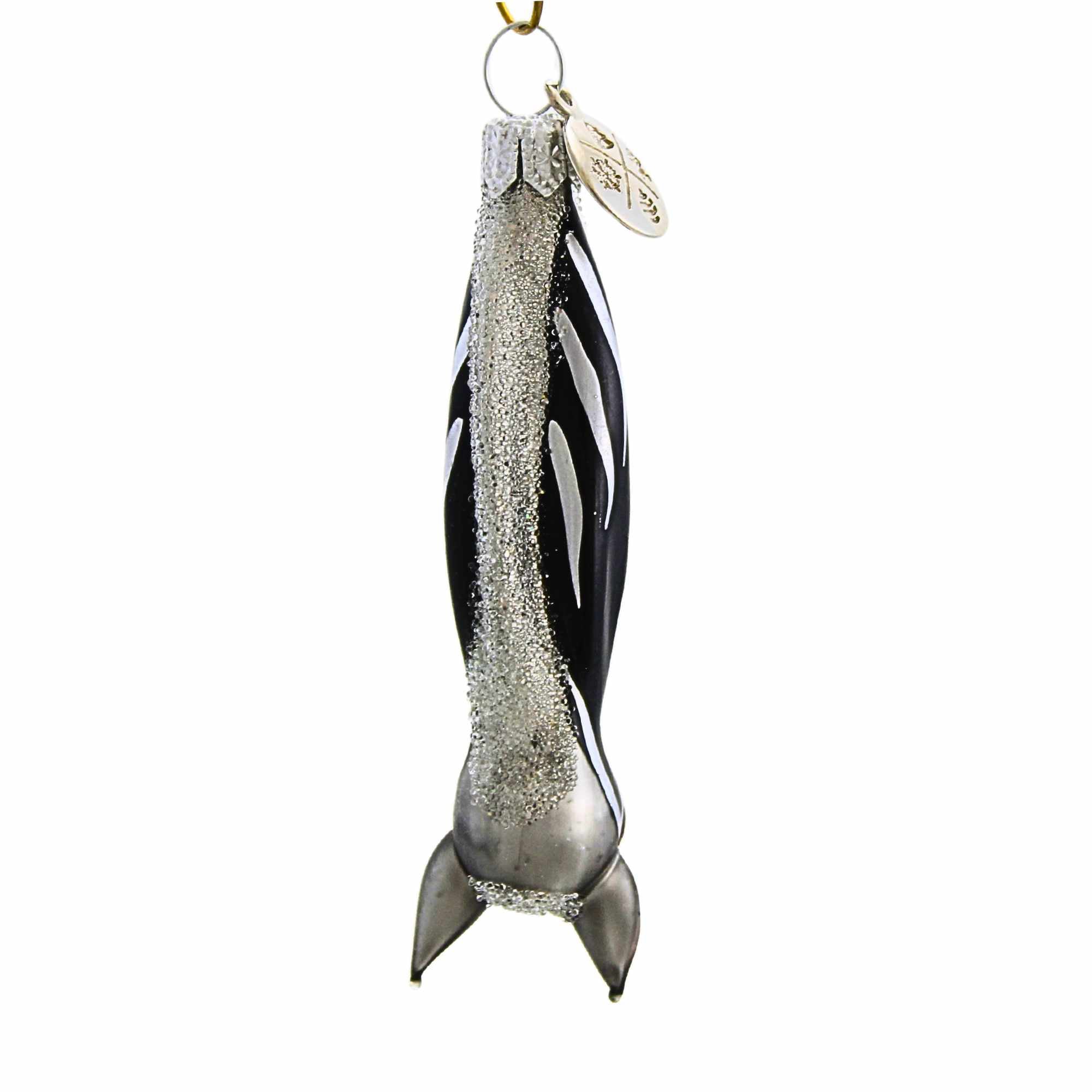 Spooksy™ Morawski 2.75In Black And Silver Mini Bat, Glass, Ornament Halloween Gem Size 17446
