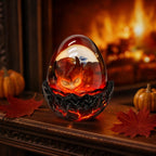 Spooksy™ Kyusrd Led Candlelight Lamp for Halloween Decor,Transparent Lavas Dragons Egg Ornament With LED Breathing Light