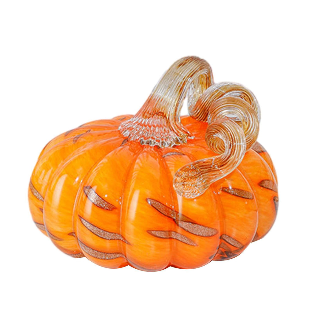 Spooksy™ Glass Pumpkin Decoration Modern Pumpkin Ornament for Bedroom Halloween Home S
