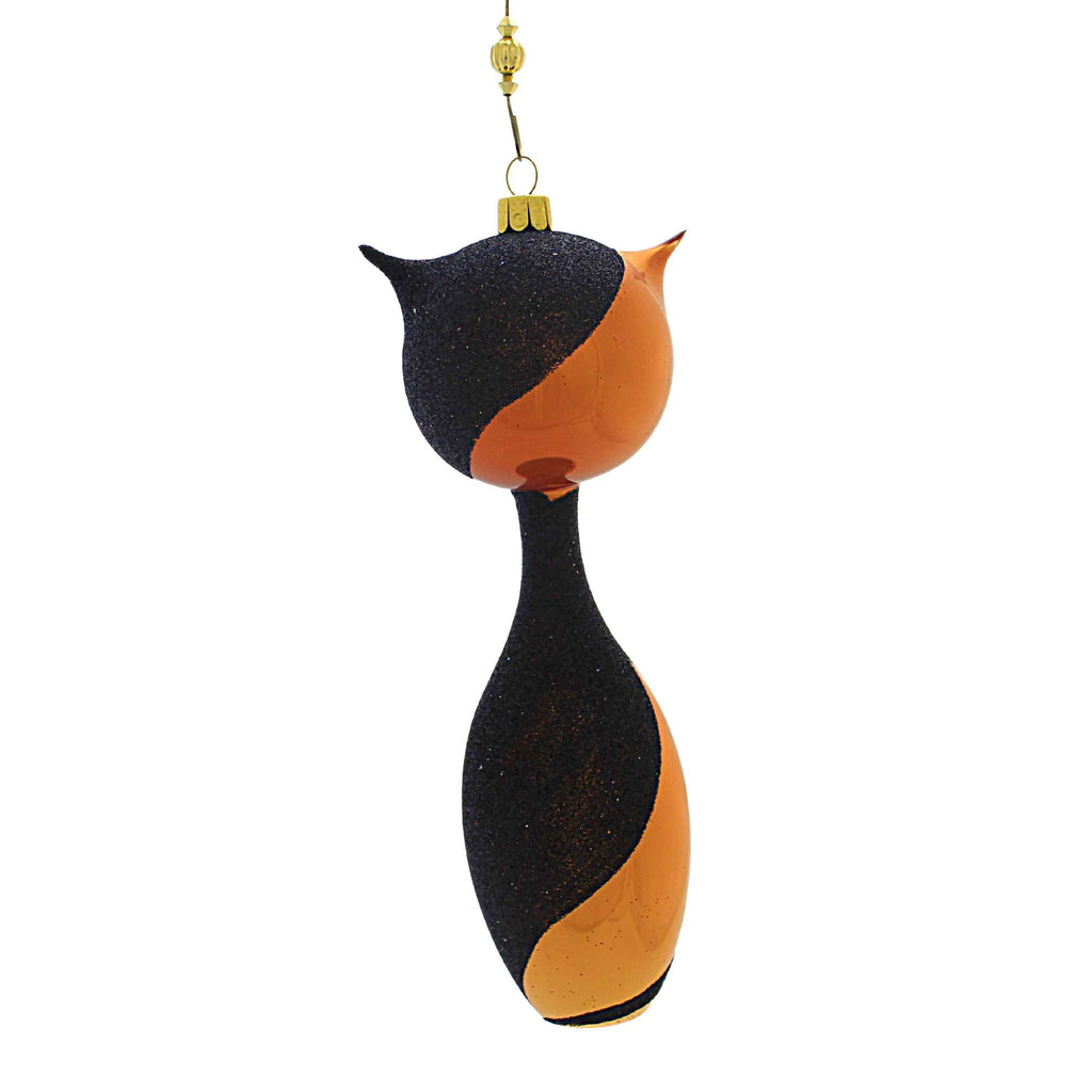 Spooksy™ Santa Land 7.25In I Am Siamese If You Need, Glass, Ornament Cat Halloween Mid Century Mcm 24O1000