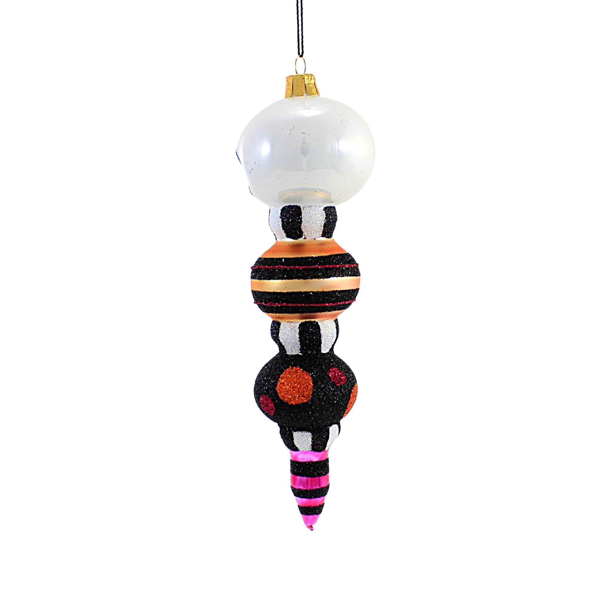 Spooksy™ Sbk Gifts Holiday Halloween Skeleton Totem Drop Ornament Retro Style 33169Go149