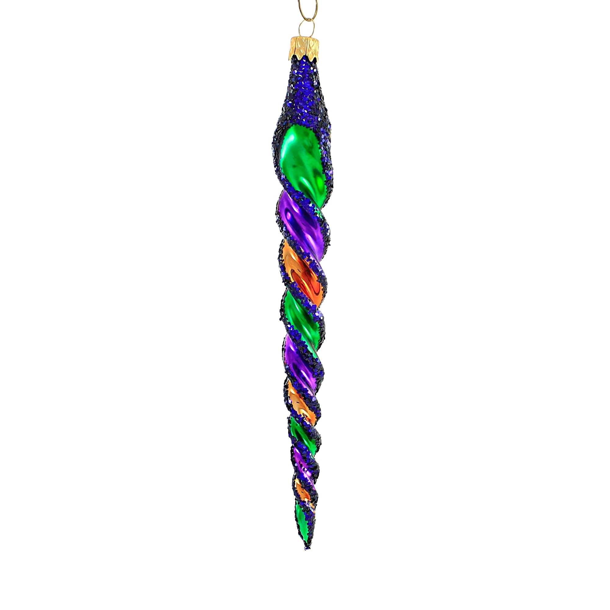 Spooksy™ Sbk Gifts Holiday Purple Orange Green Twist Set/3 Halloween Ornament Retro