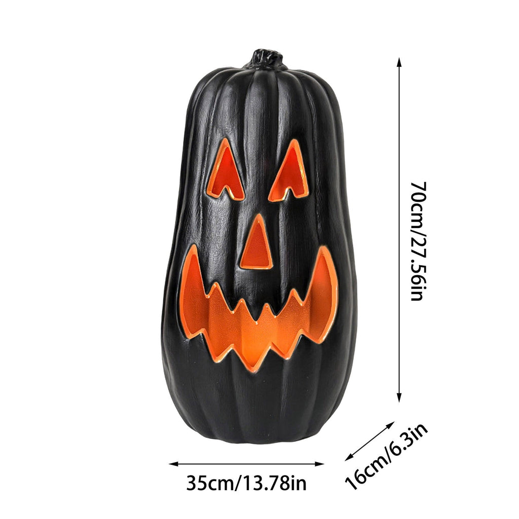 Spooksy™ SUYOLL Halloween Decorations LED Pumpkin Light Up Desktop Ornament For Indoor Outdoor Party Decoration Glowing Figurine