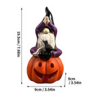 Spooksy™ Halloween Spooky Ghostface Dwarf Ornaments â?? Quirky Faces with Eerie Shadows, Halloween Decorations for Dining Tables, Party Setups & Indoor Halloween Displays â?? perfect for Halloween Parties