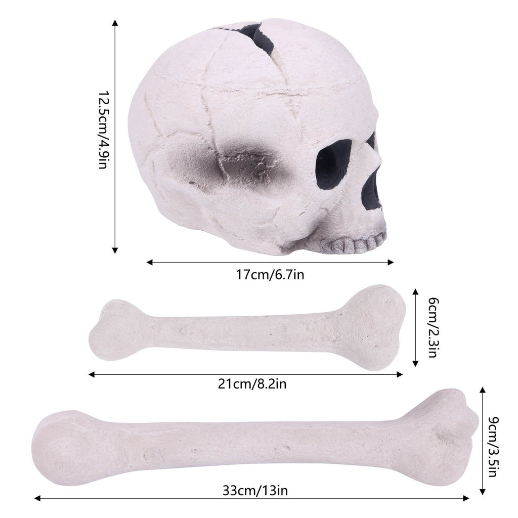 Spooksy™ MXTPOV Halloween Burning Skull Ornament Festival Party Top Burning Ceramic Crafts Decoration Home Decor