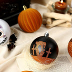 Spooksy™ Halloween Ornaments for Tree - 9 Pieces Spooky Gothic Hanging Pendant Balls, Shatterproof ABS Indoor Halloween Decorations for Hoe & Office Decorm