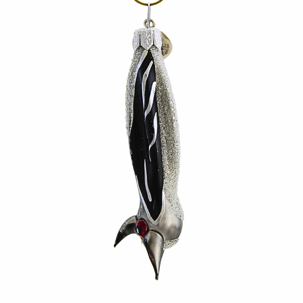 Spooksy™ Morawski 2.75In Black And Silver Mini Bat, Glass, Ornament Halloween Gem Size 17446
