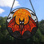 Spooksy™ Bedroom Christmas Gift - Halloween Bat Bird Spooky Holiday Stained Glass Hanging Ornament - Christmas Tree Decoration, Meaningful Gift for Family & Friends, Keepsake 2025