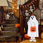 Spooksy™ Halloween Ornament Ghost Candy Ghost Glowing Decoration With Candy Pocket For Trick Or Treat
