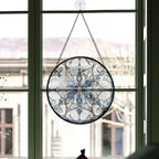Spooksy™ Home Decor Christmas Gift - Christmas Snowflake Halloween Stained Glass Hanging Ornament - Merry & Bright Xmas Tree Decor, Holiday Gift for Family & Friends