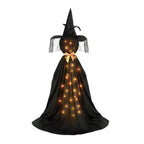Spooksy™ Qwtwty Glowing Halloween Ghost Decoration with LED Lights, Large Witch Ghosts Halloween Ornaments for Front Yard Patio Garden Party Decor Indoor Outdoor