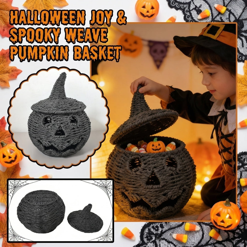 Spooksy™ Aximioll Halloween Spooky Seaweed Pumpkin Ornaments â?? Bold Shape with Eerie Shadows, Halloween Decorations for Holiday Parties & Trick or Treat Nights for Halloween Parties with spooky party setups