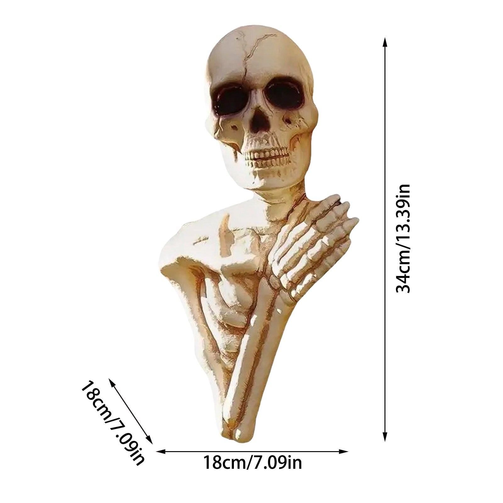 Spooksy™ SUYOLL 25cm/35cm Halloween Decorations Outdoor Skeleton Hugging Tree Cute Skeleton Ornaments Atmosphere Figurine