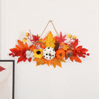 Spooksy™ Gaecuw Halloween Maple Leaf Pumpkin Hanging Ornament Fall Festival Wall Decor for Front Door Party Indoor Supplies