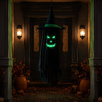 Spooksy™ Halloween Ghost Glow in Dark Outdoor Hanging Ornament 11.8 Inch - Spooky Luminous Pendant with Expressive Face for Yard Porch Tree Party Decor