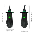 Spooksy™ Halloween Ghost Glow in Dark Outdoor Hanging Ornament 11.8 Inch - Spooky Luminous Pendant with Expressive Face for Yard Porch Tree Party Decor