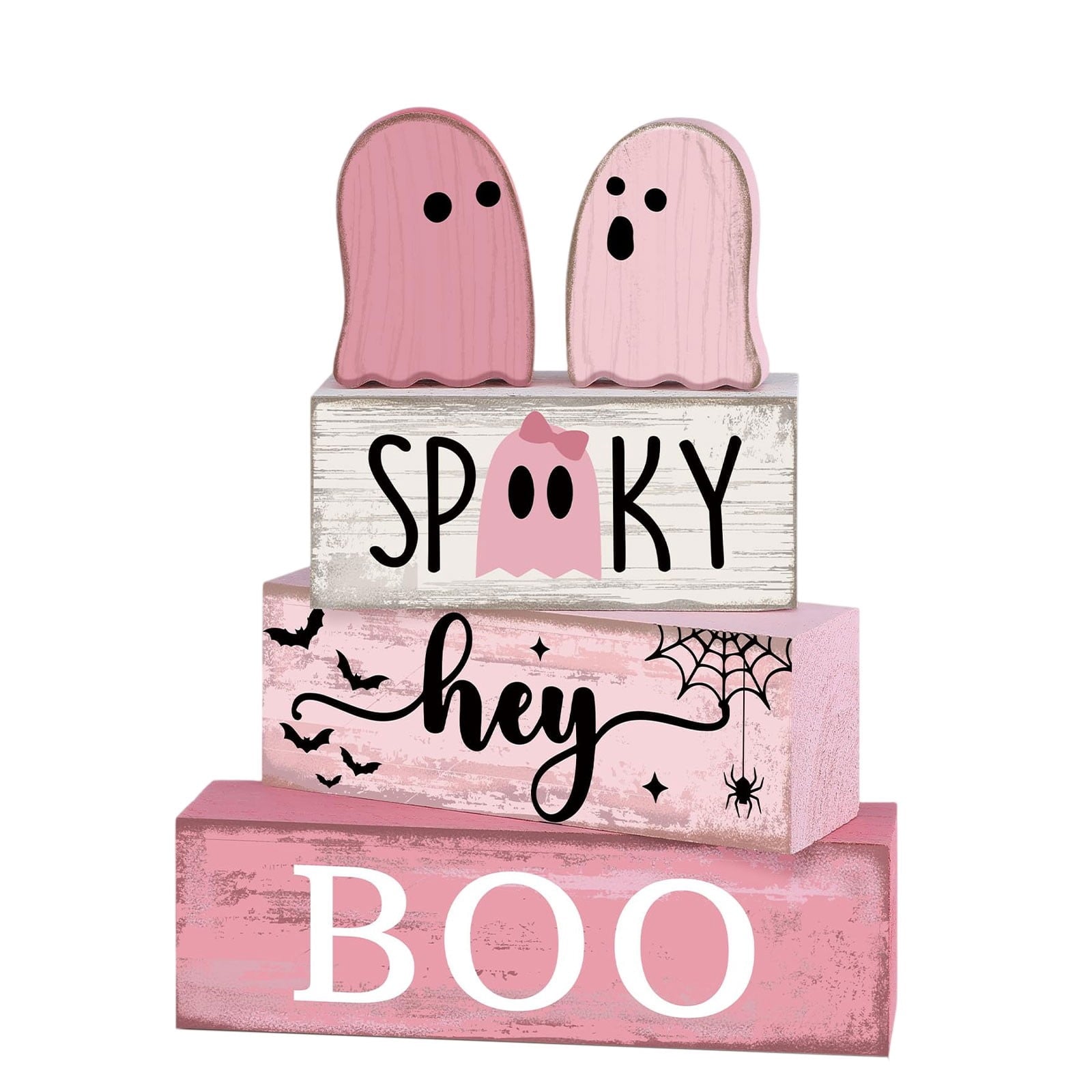 Spooksy™ 5 Pcs Halloween Haunted Ghostly Ornaments â?? Gentle Tones with Spooky Shadows, Halloween Decorations for Snack Tables, Dessert Stations & Halloween Party Setups â?? great for Halloween Parties