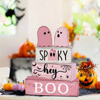 Spooksy™ 5 Pcs Halloween Haunted Ghostly Ornaments â?? Gentle Tones with Spooky Shadows, Halloween Decorations for Snack Tables, Dessert Stations & Halloween Party Setups â?? great for Halloween Parties