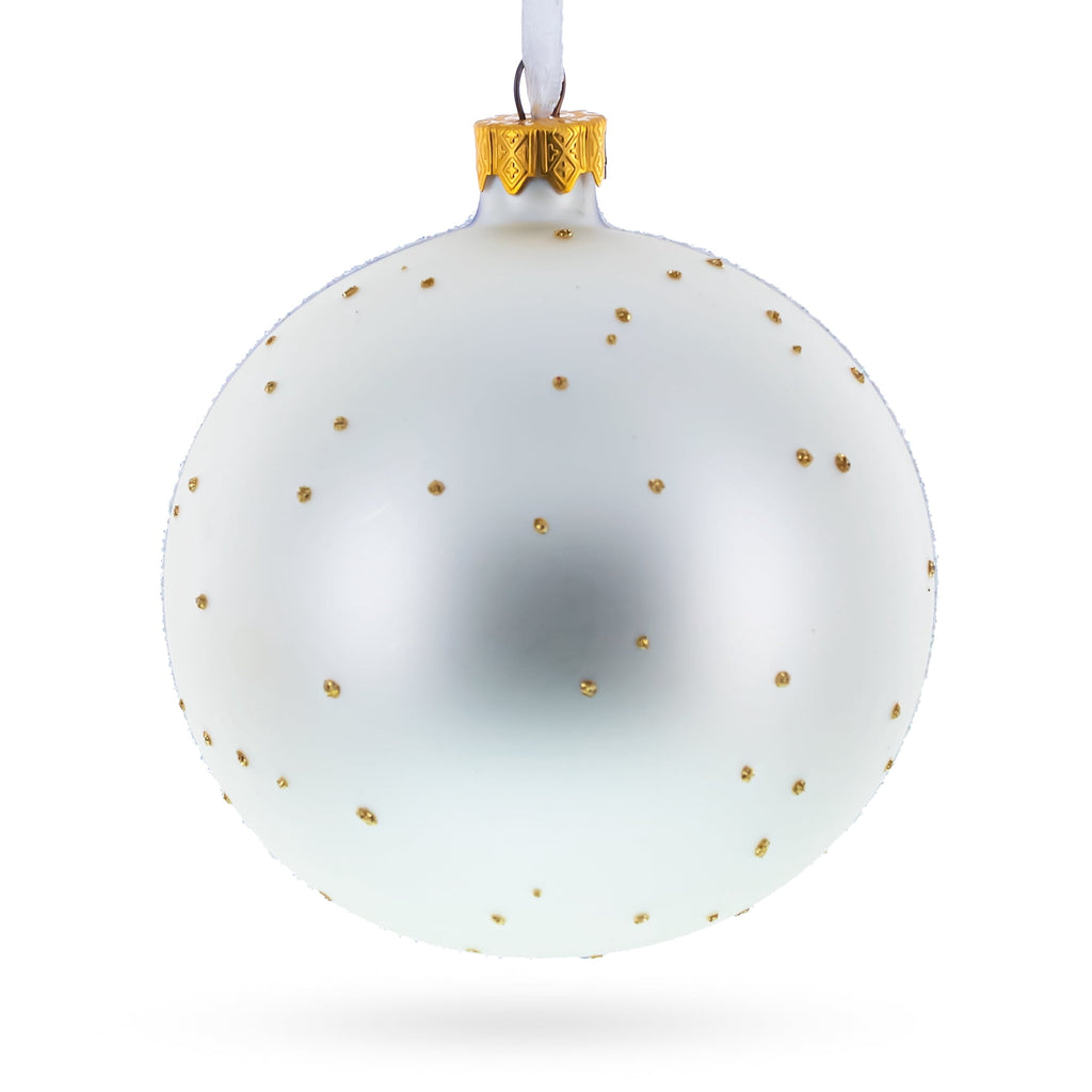Spooksy™ The Witch on Halloween Glass Ball Christmas Ornament 4 Inches