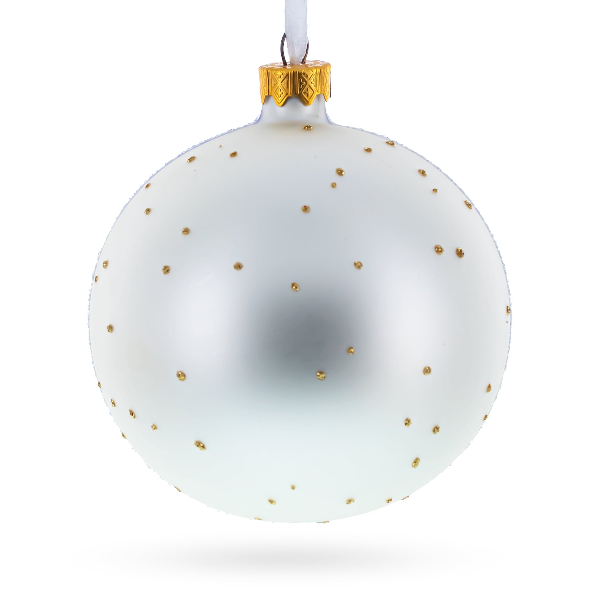 Spooksy™ The Witch on Halloween Glass Ball Christmas Ornament 4 Inches
