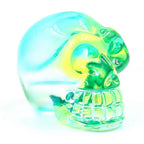 Spooksy™ HOOUN 8pcs 2inch Electroplated Multicolor Carved Skull Crystal Ornaments Halloween