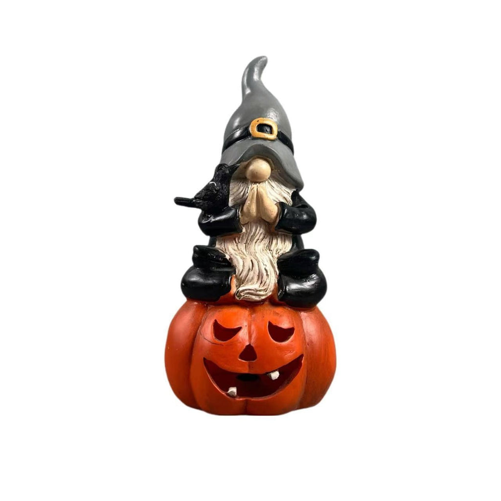 Spooksy™ Halloween Spooky Ghostface Dwarf Ornaments â?? Quirky Faces with Eerie Shadows, Halloween Decorations for Dining Tables, Party Setups & Indoor Halloween Displays â?? perfect for Halloween Parties